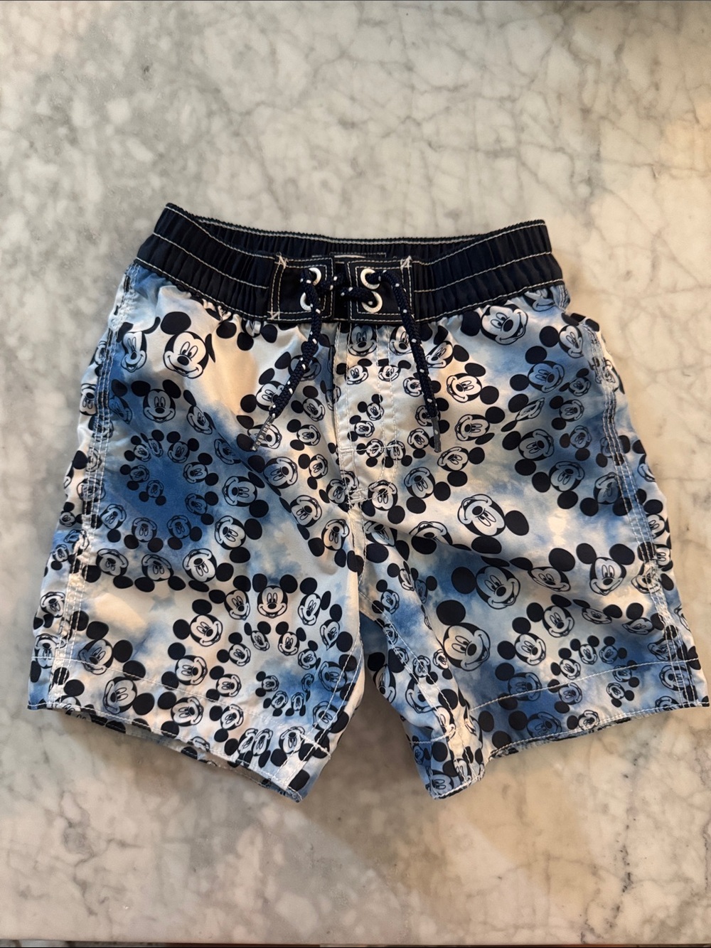 Disney Baby Gap boys toddler Mickey Mouse Blue ombré Swim Shorts 4T